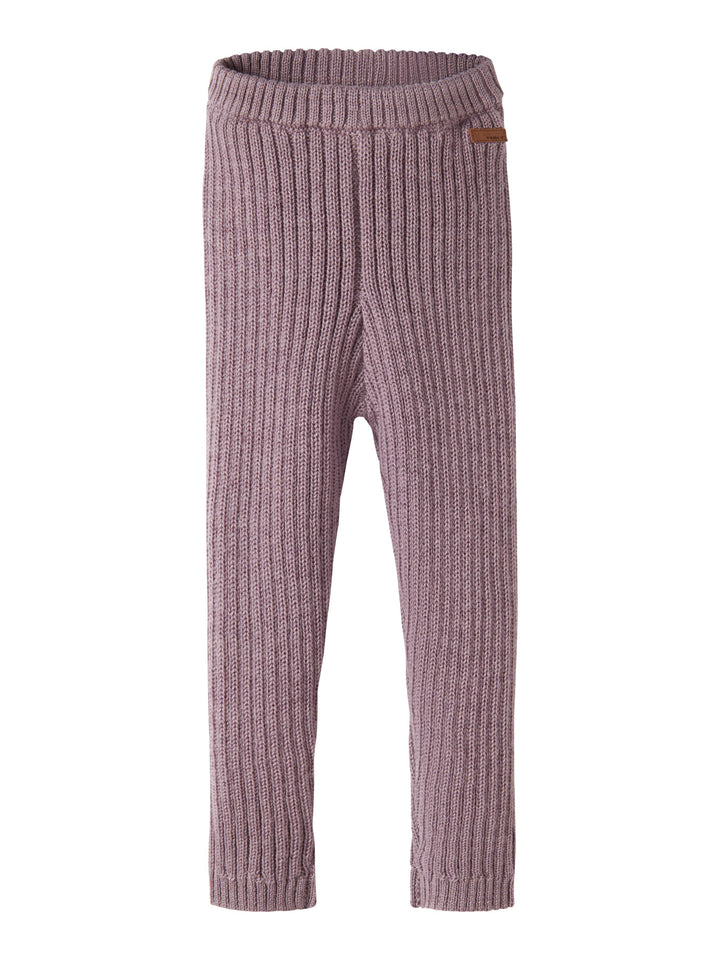 Name It Wriss stickade ullleggings för flicka i ribbstickad ull