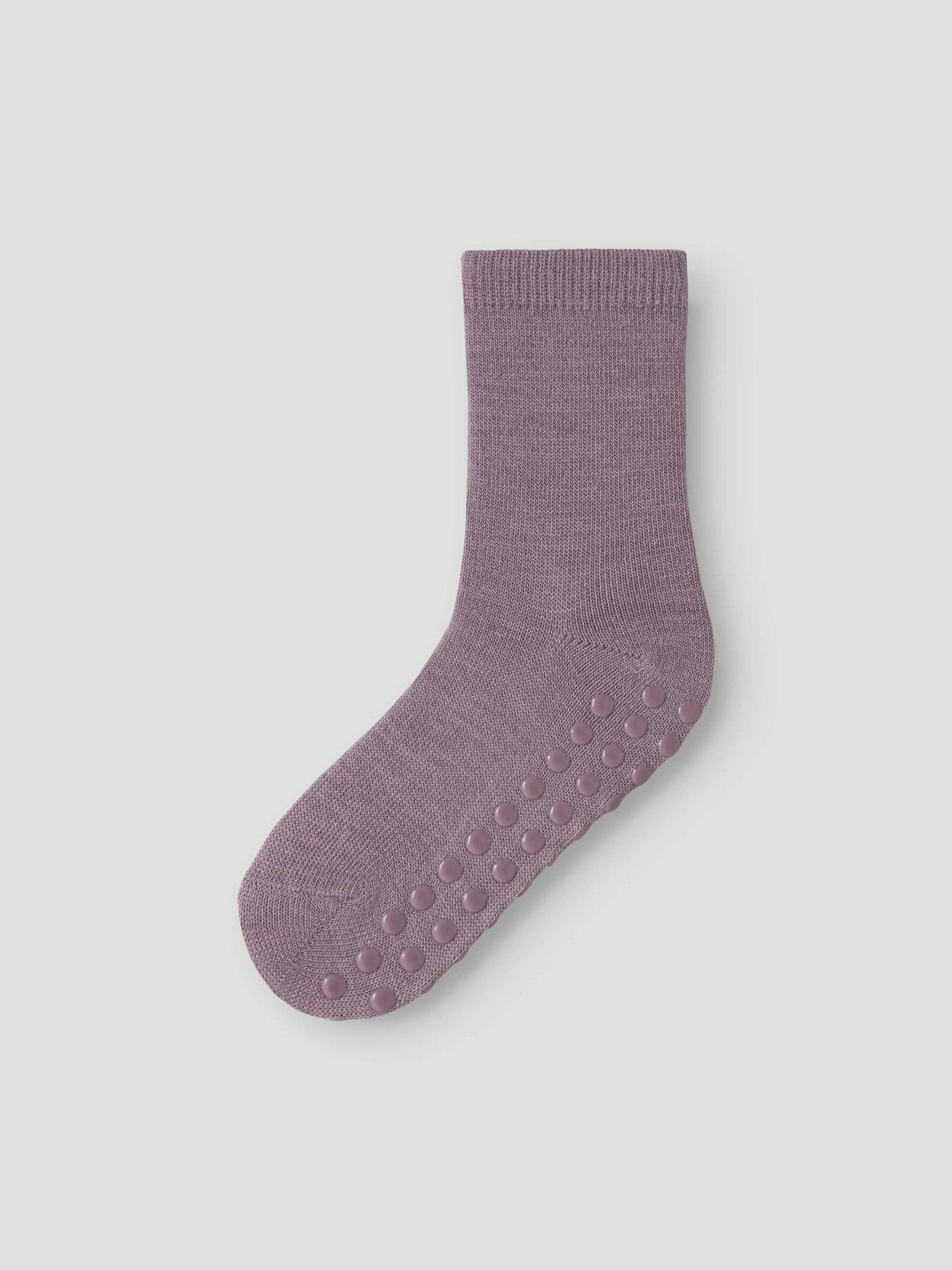 Name It Mini Wak 2-pack halksockor i 50% merinoull rosa och grå för flicka – 13228514