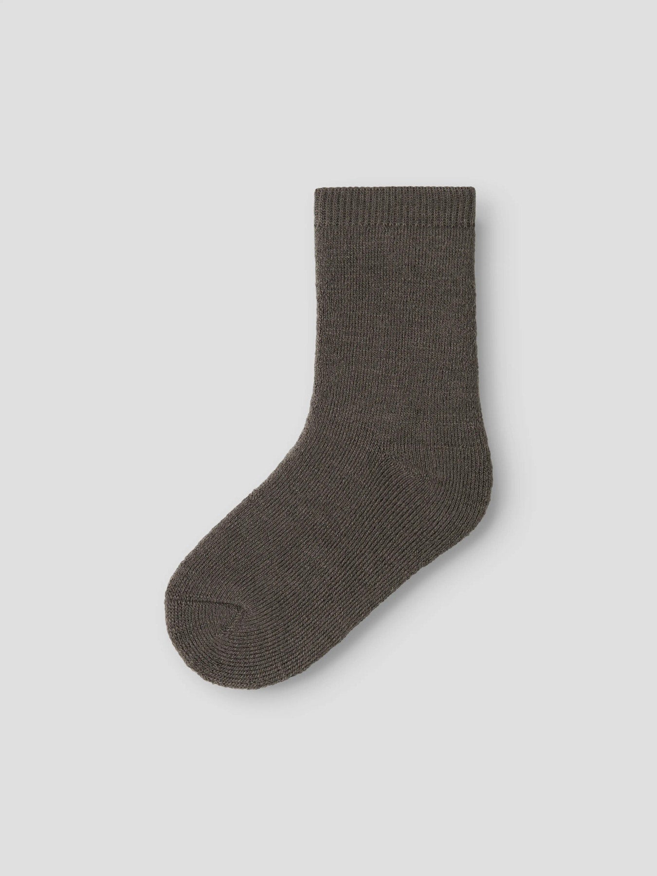 Name It Mini Waksi brun ullstrumpa med merinoull för barn unisex flicka och pojke – Morel – 13229074