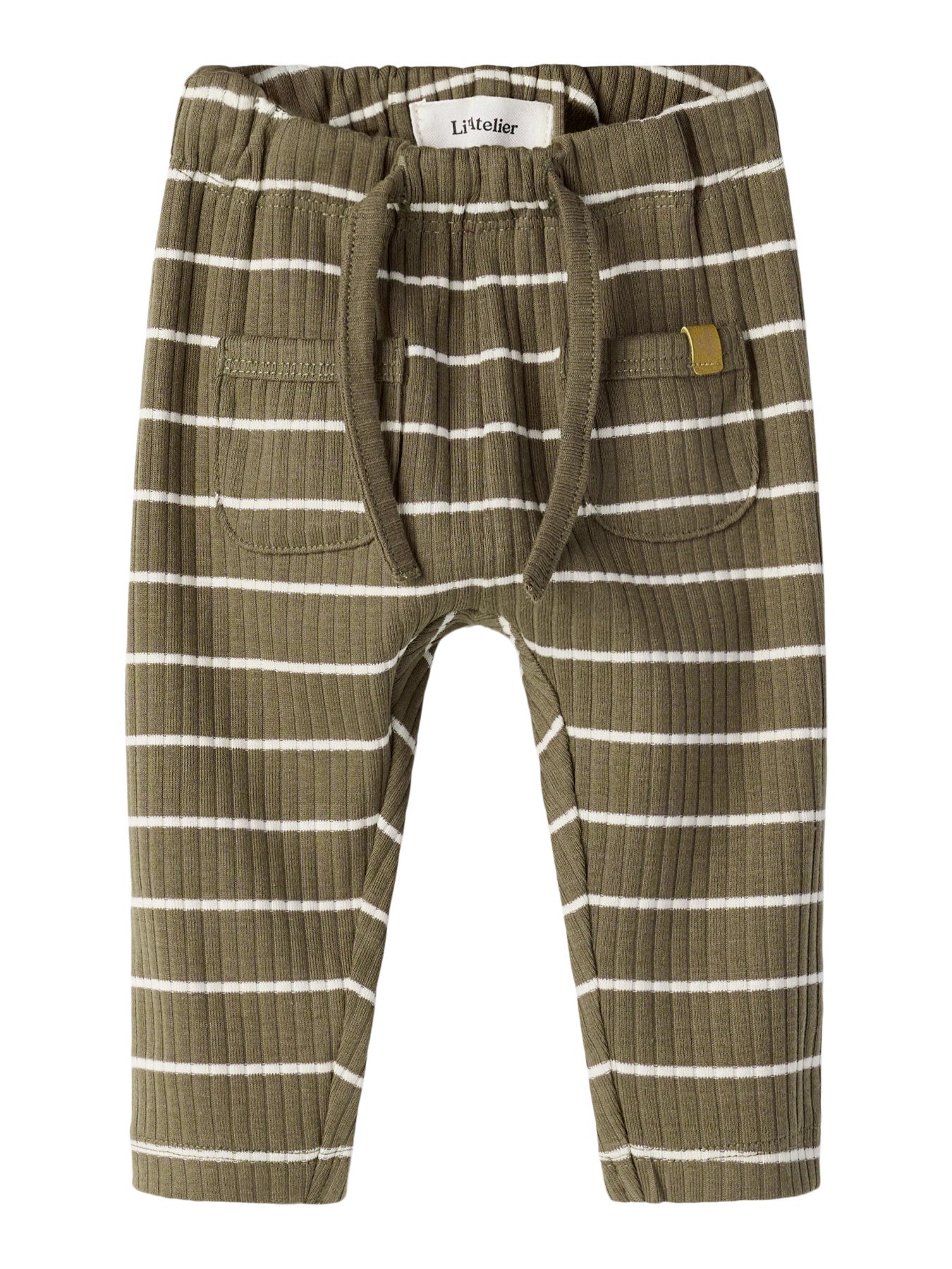 Randig brun och vit baby byxa till bebis pojke. Bebis byxa, ekologiska barnkläder till nyfödd pojke från Lil 'Atelier.
NBMKAIL REG PANT LIL NOOS
13232016