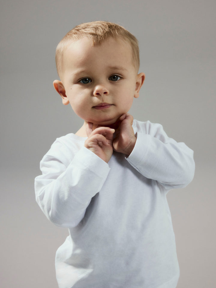Name It Vobbo vit långärmad T-shirt barn mini unisex baströja