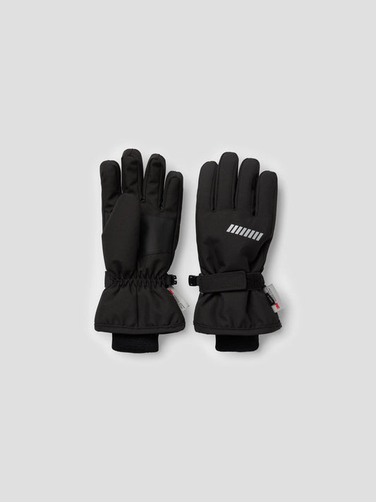 Name It Snow10 vattentäta vinterhandskar barn kids unisex svart med reflex