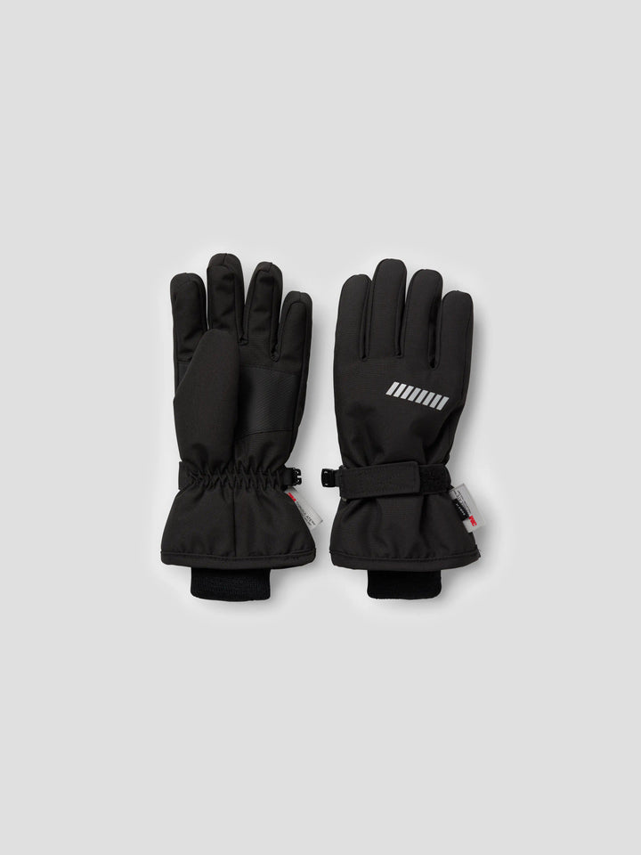 Name It Snow10 vattentäta vinterhandskar barn kids unisex svart med reflex