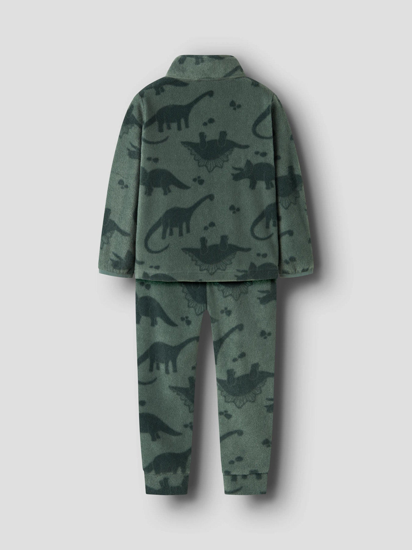 Name It Spektra fleeceset i Forest Night med dinosauriemönster för mini unisex.