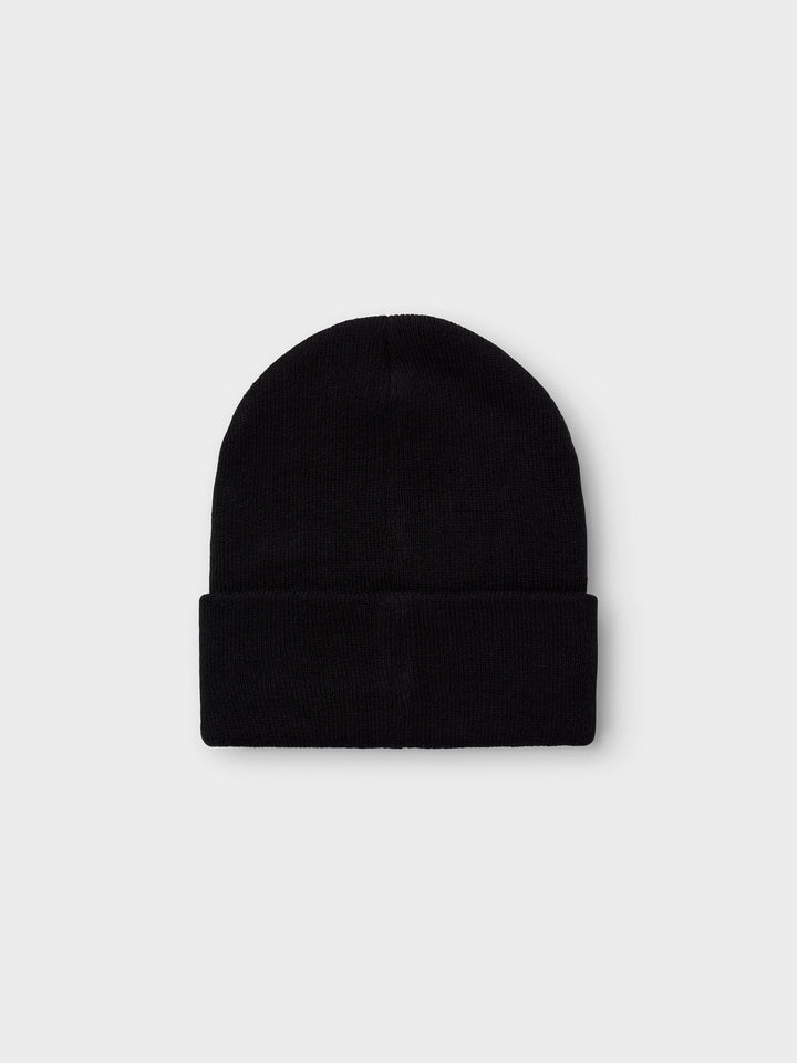 Name It Malik svart stickad mössa för barn kids unisex – 13233469