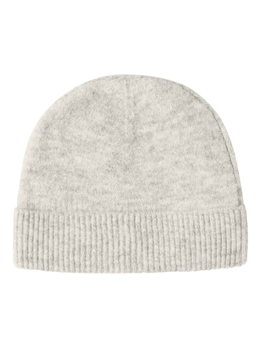 LMTD Odet stickad ljusbeige melerad mössa för ungdom flicka – Antique White – 13234585