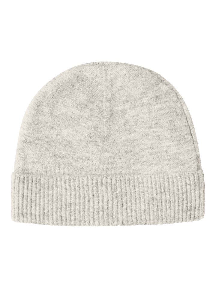 LMTD Odet stickad ljusbeige melerad mössa för ungdom flicka – Antique White – 13234585