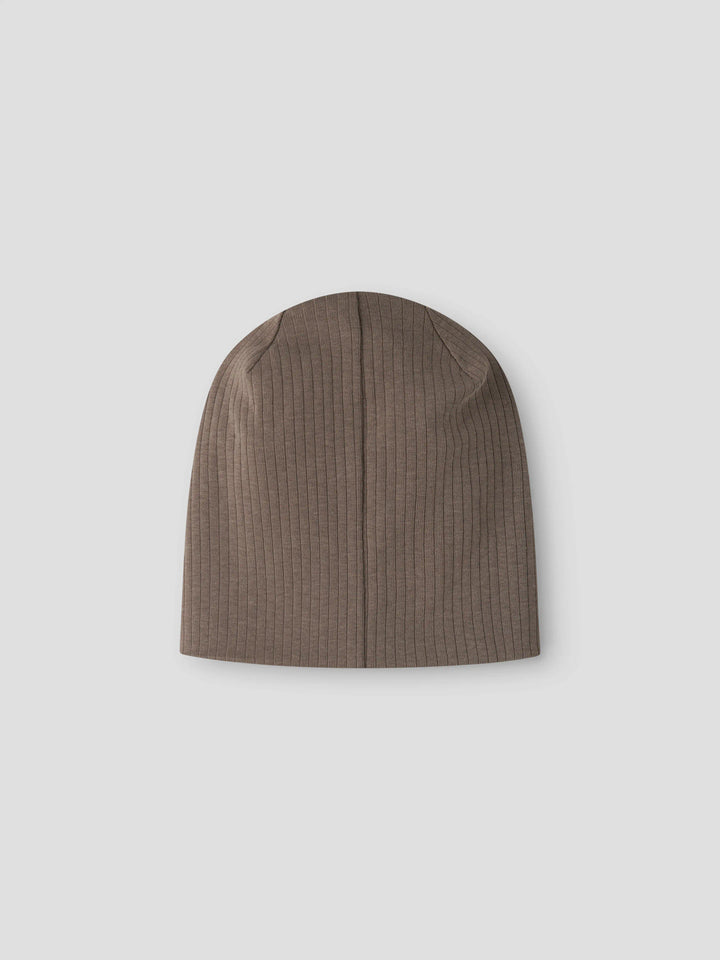 Name It Mini Mex brun ribbstickad mössa för barn unisex flicka och pojke – 13238330