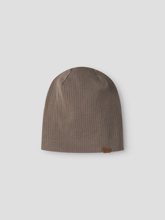 Name It Mini Mex brun ribbstickad mössa för barn unisex flicka och pojke – 13238330