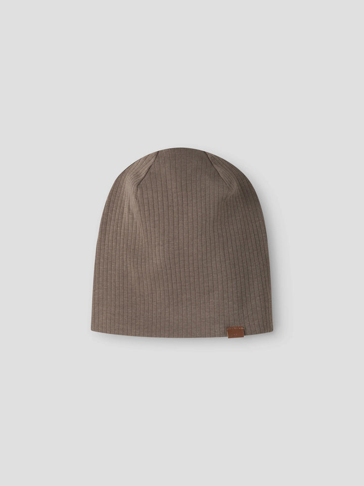 Name It Mini Mex brun ribbstickad mössa för barn unisex flicka och pojke – 13238330