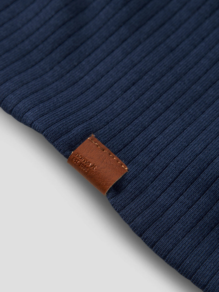 Name It Kids Mex ribbstickad blå mössa unisex för barn – 13238331