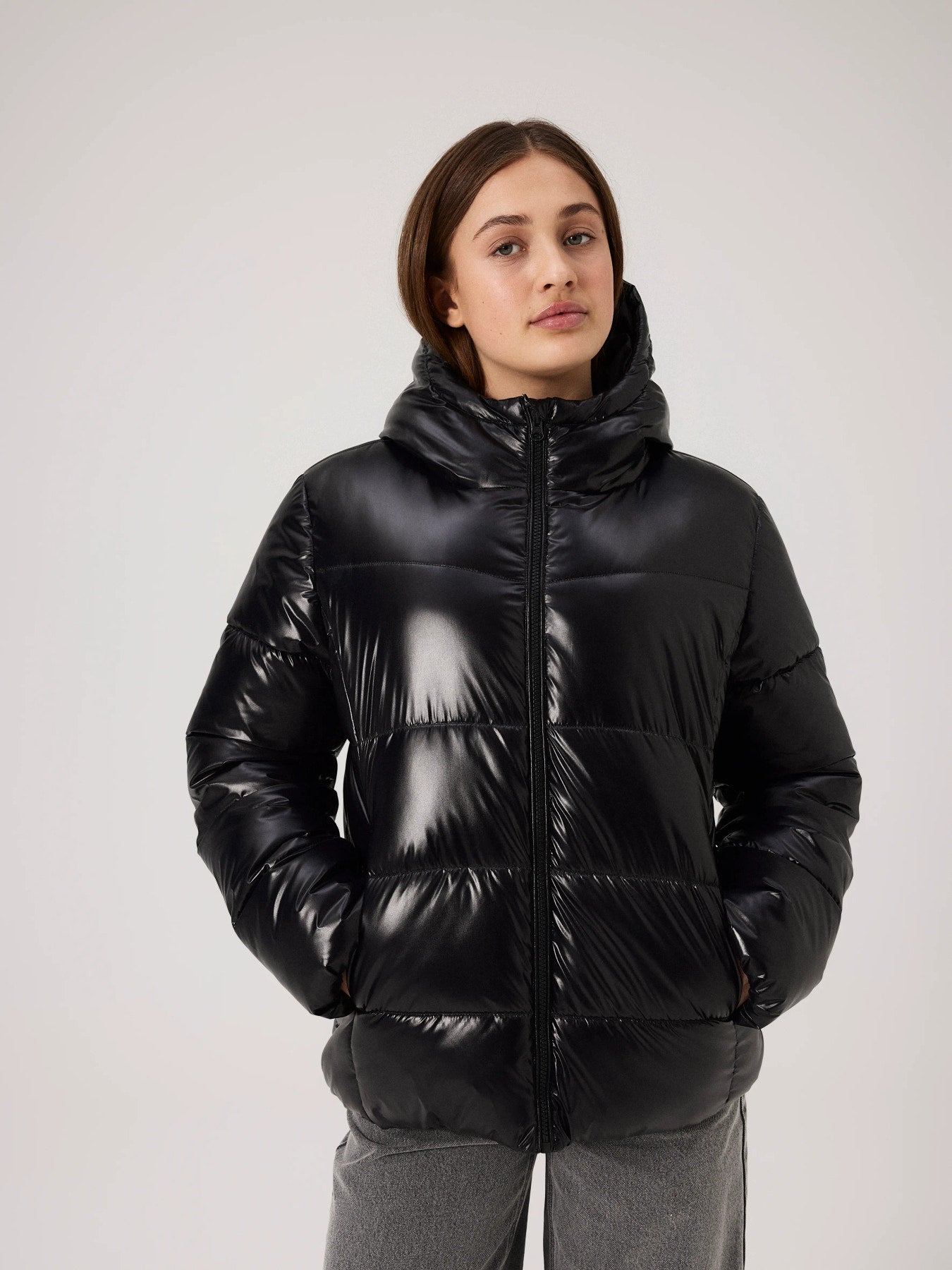 LMTD Mayer svart pufferjacka unisex ungdom