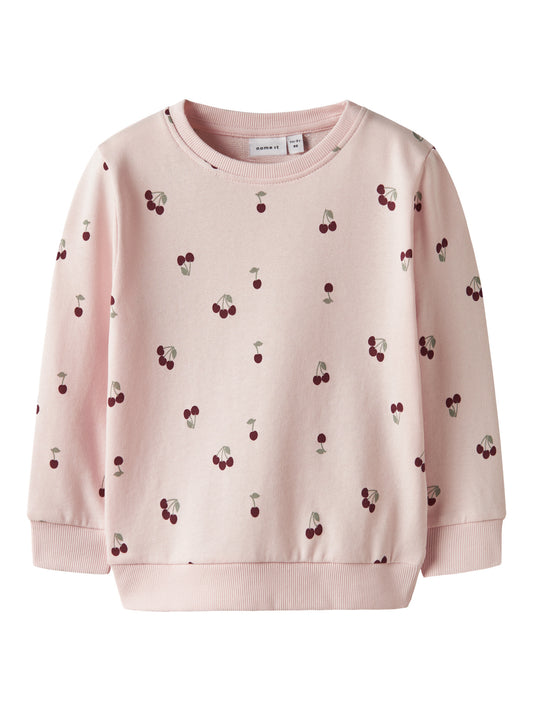 Ljus rosa mönstrad långärmad sweat tröja till flicka. Sweatshirt tröja med körsbär från Name it.
NMFVALBA LS SWEAT UNB NOOS
13238718