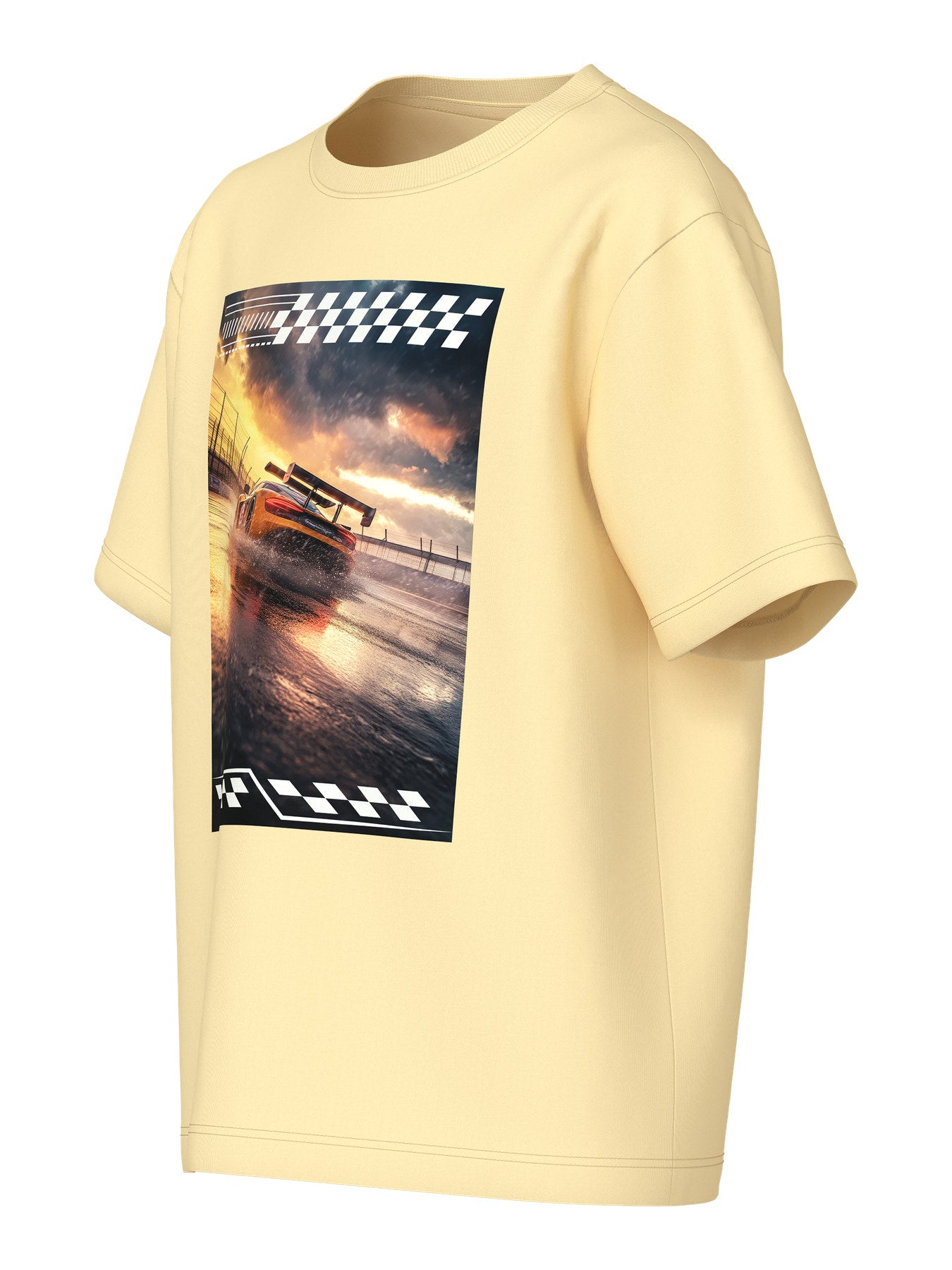 Gul t-shirt med målflaggor och bil race till kille med fotoprint drifting. Tröja kortärmad från Name it till pojke.
NKMVOTO SS NREG TOP
13239070