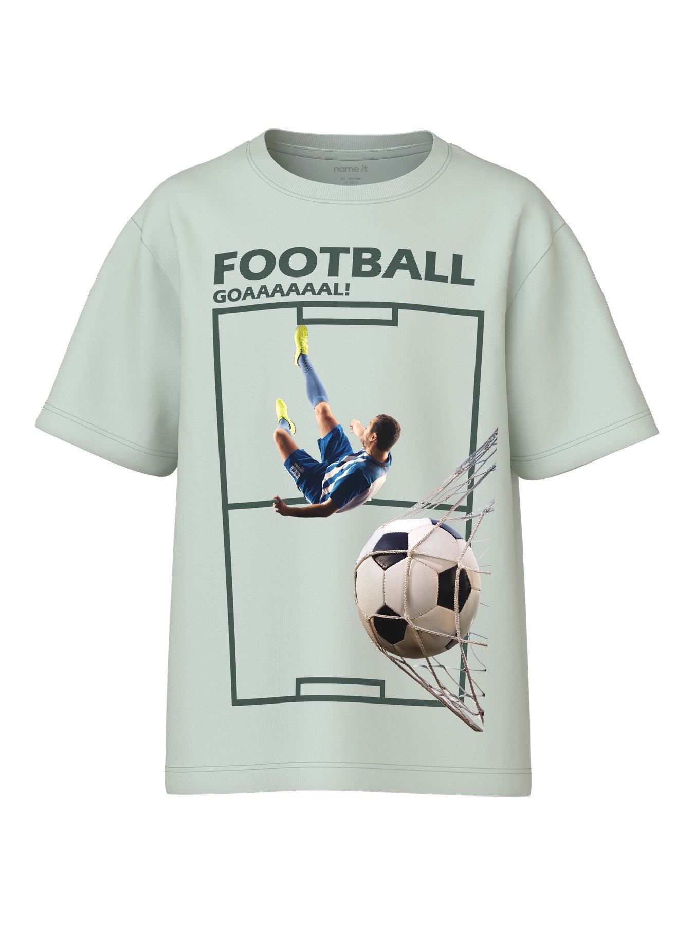 Grön fotbolls t-shirt till kille med fotoprint football. Tröja kortärmad från Name it till pojke.
NKMVOTO SS NREG TOP
13239070