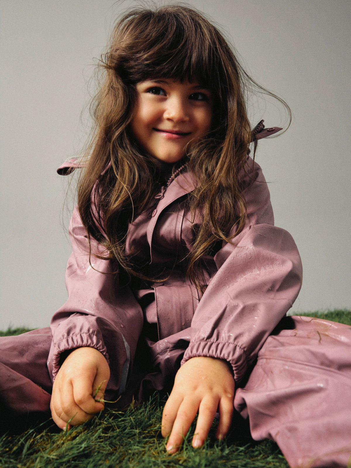 Name It Dry10 rosa vattentätt regnställ barn kids unisex med regnjacka och regnbyxa