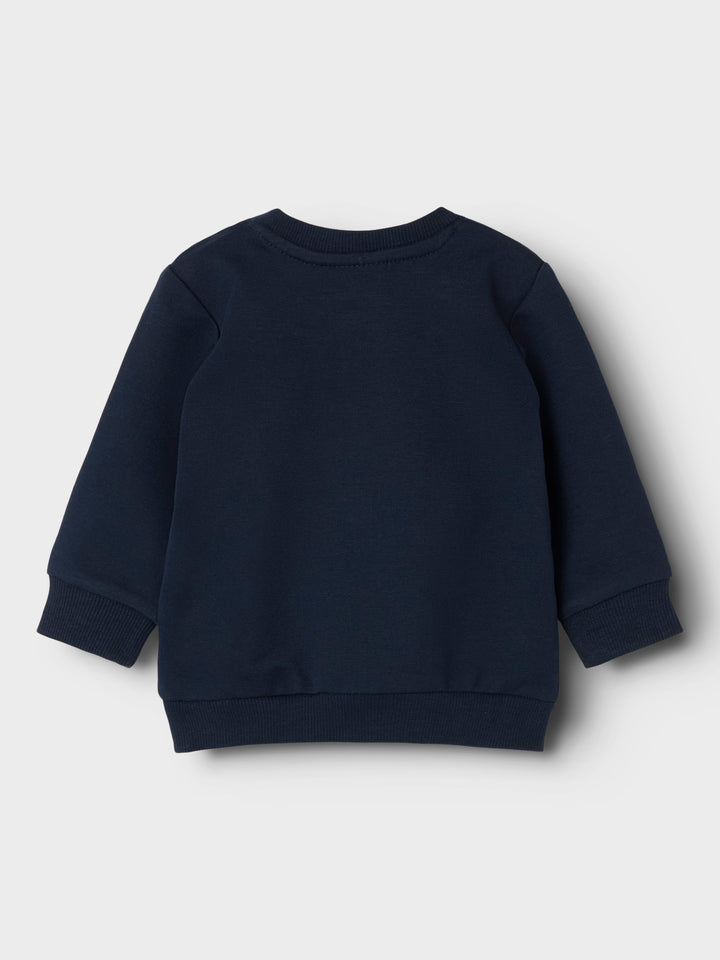 Blå enfärgad långärmad sweat unisex tröja till  baby pojke och bebis flicka. Ekologiska barnkläder från Name it.
NBNTAKKI LS SWEAT NOOS
13239136