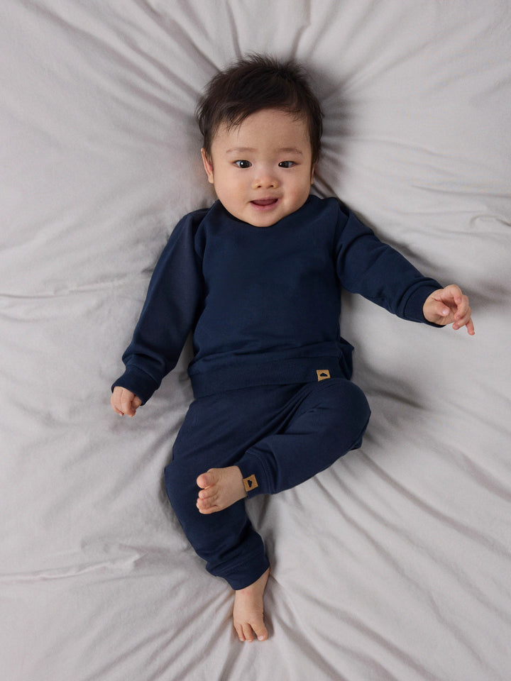 Blå enfärgad långärmad sweat unisex tröja till  baby pojke och bebis flicka. Ekologiska barnkläder från Name it.
NBNTAKKI LS SWEAT NOOS
13239136