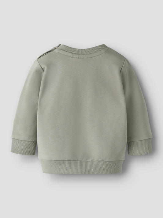 Grön enfärgad långärmad sweat unisex tröja till  baby pojke och bebis flicka. Ekologiska barnkläder från Name it.
NBNTAKKI LS SWEAT NOOS
13239136