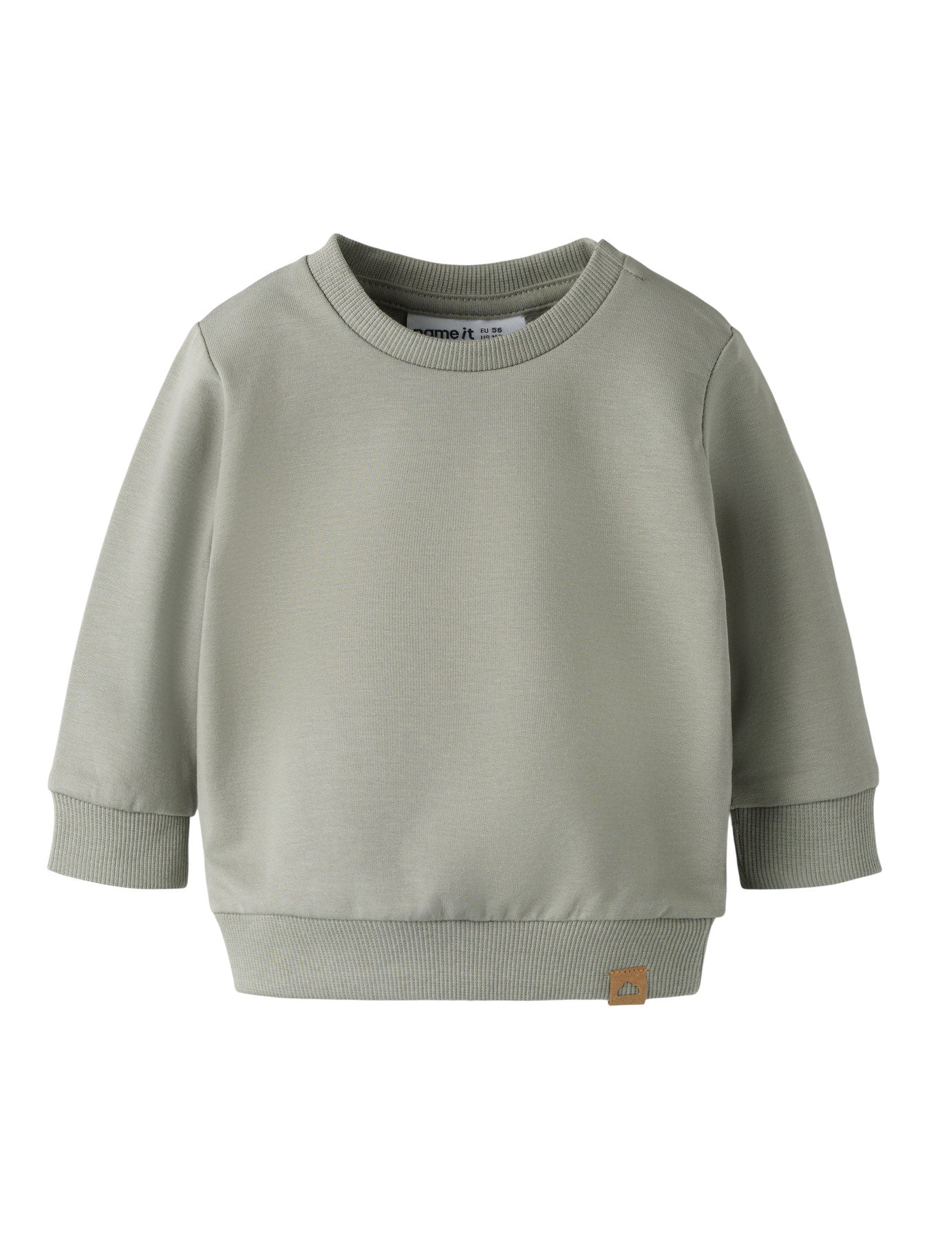 Grön enfärgad långärmad sweat unisex tröja till  baby pojke och bebis flicka. Ekologiska barnkläder från Name it.
NBNTAKKI LS SWEAT NOOS
13239136
