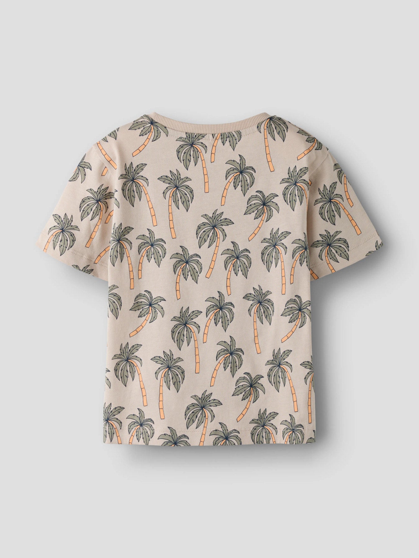 Palmer sommar t-shirt till pojke i ekologisk bomull. Kortärmad beige tröja med djungel till liten kille.
NMMVALTHER SS NREG TOP
13241581