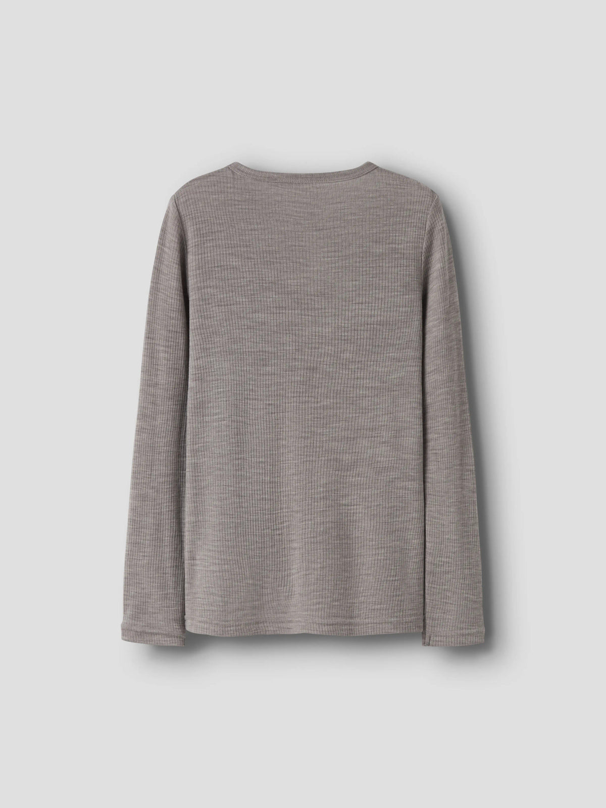 Name It Wax grå långärmad tröja i 100% merinoull för barn unisex – 13242139