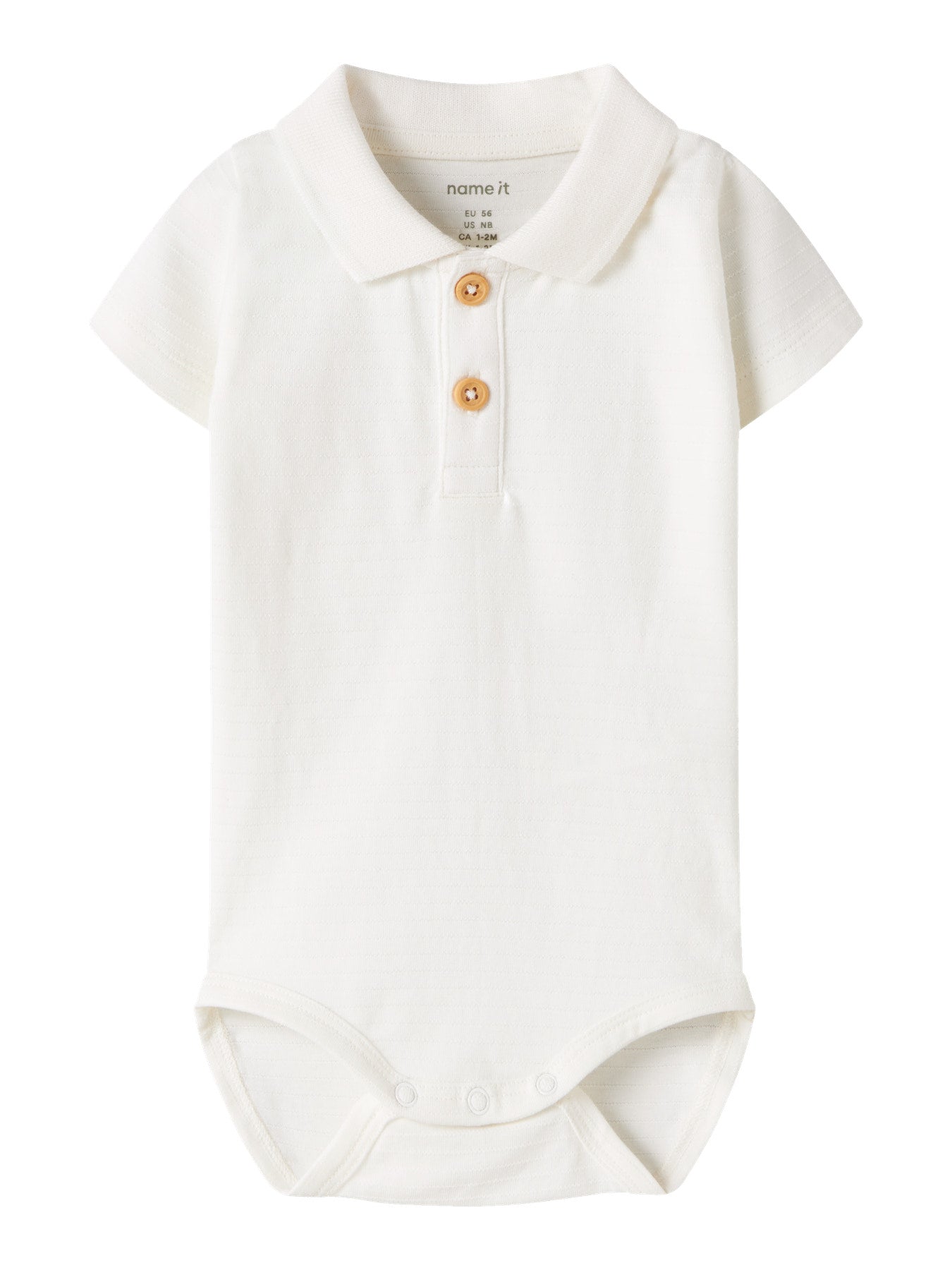 Vit kortärmad piké body från Name it till baby pojke. Bebis polo body med krage och knappar till nyfödd baby pojke.
NBMHOFMAN SS POLO BODY
13242925