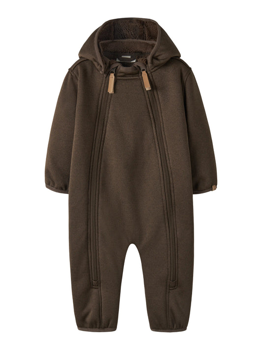 Lil' Atelier Loro brun softshelloverall Dark Earth baby unisex – 13244262