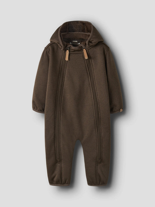Lil' Atelier Loro brun softshelloverall Dark Earth baby unisex – 13244262