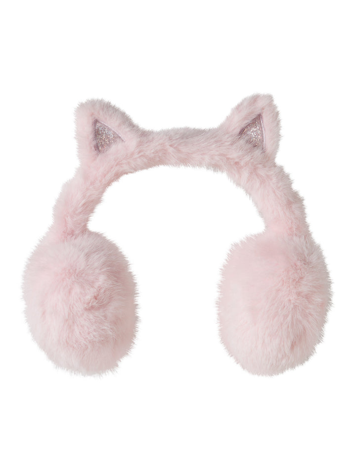 Name It Mini Mellow rosa fluffiga öronvärmare med kattöron och glitter för flicka – Lilac Snow – 13245320