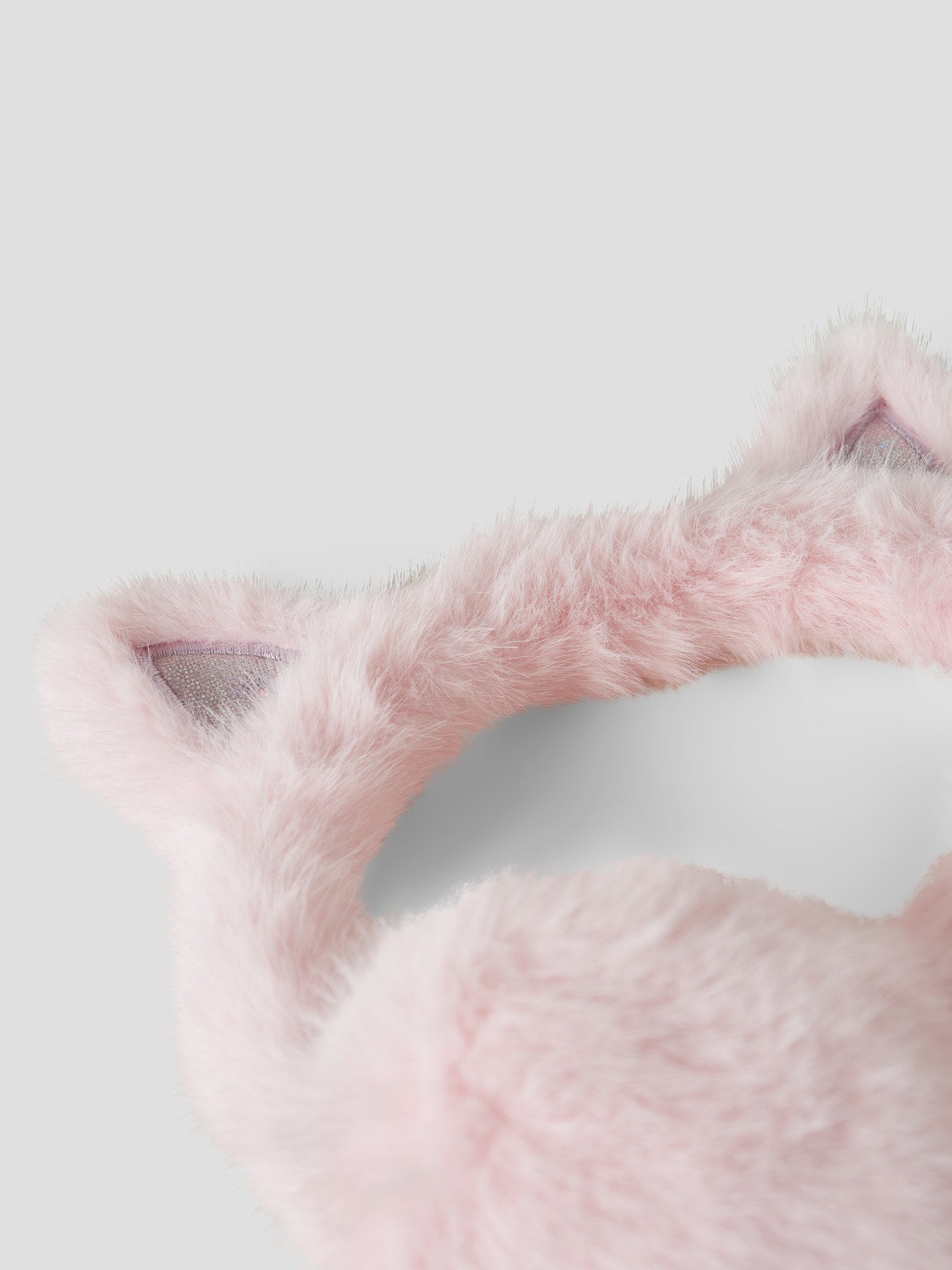 Name It Mini Mellow rosa fluffiga öronvärmare med kattöron och glitter för flicka – Lilac Snow – 13245320