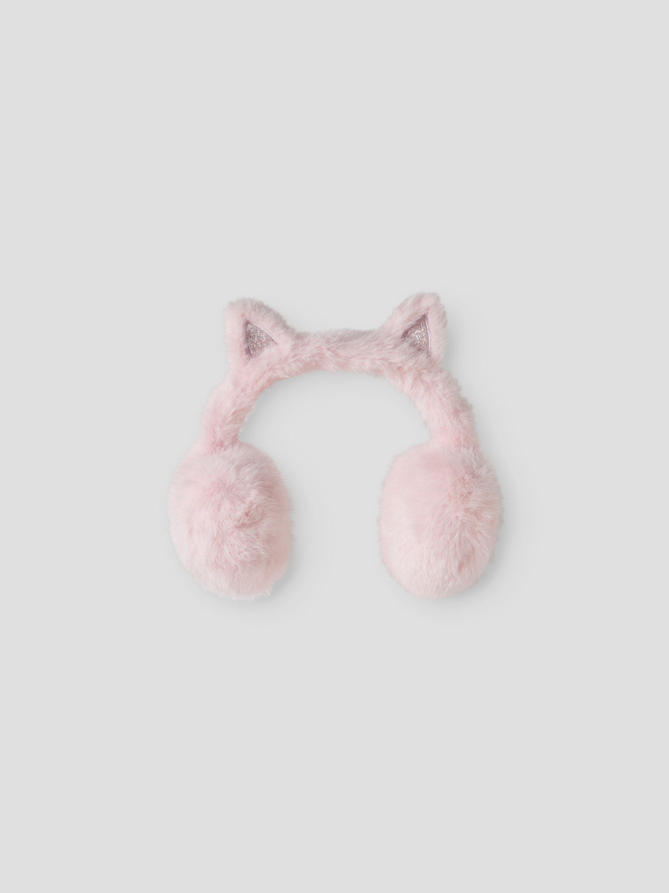 Name It Mini Mellow rosa fluffiga öronvärmare med kattöron och glitter för flicka – Lilac Snow – 13245320