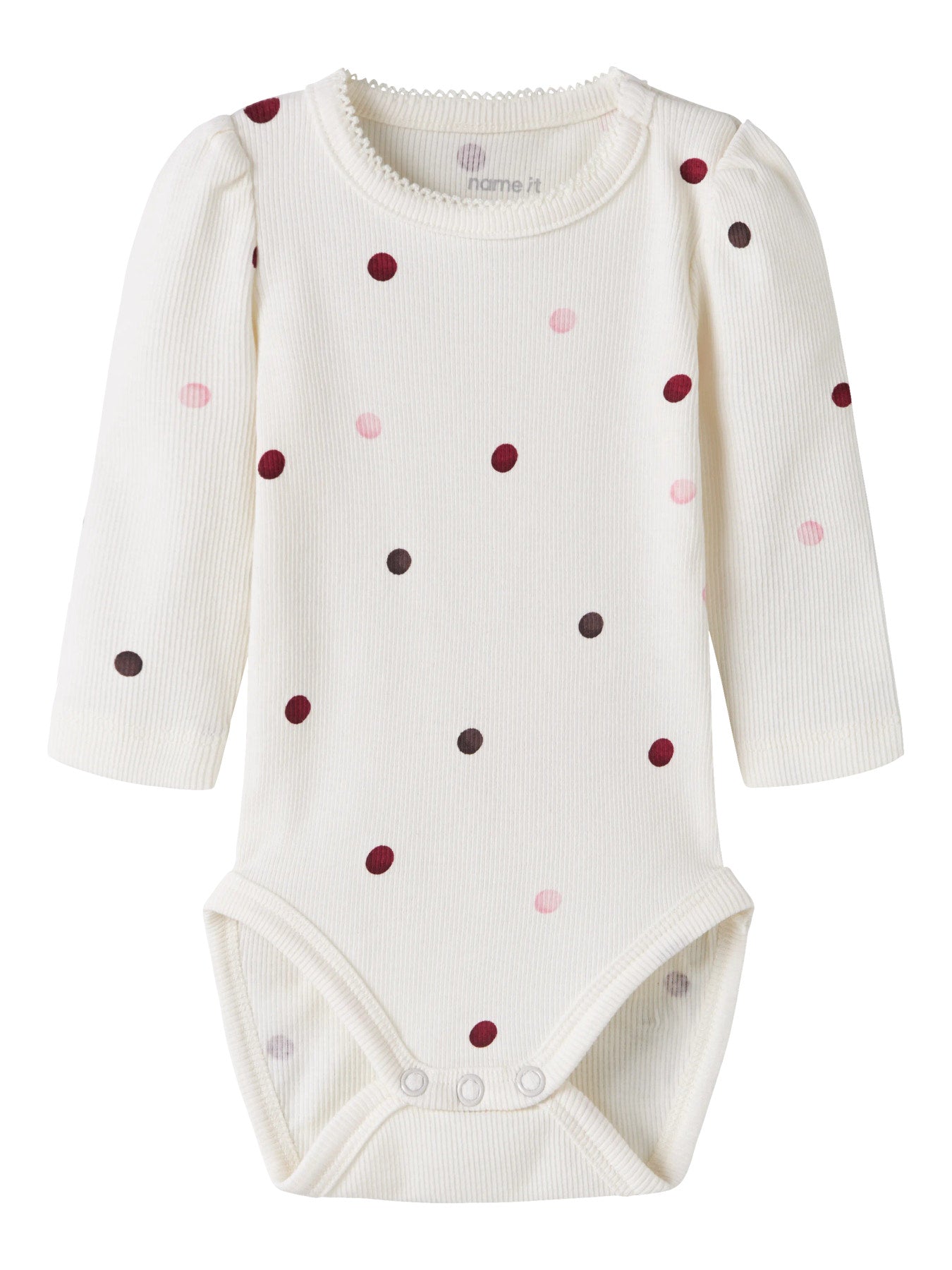Prickig söt ribbad baby body till nyfödd flicka från Name it. Söt body med lite puffig ärm från Name it till bebis flicka.
NBFNUTTI LS BODY NOOS
13246480
