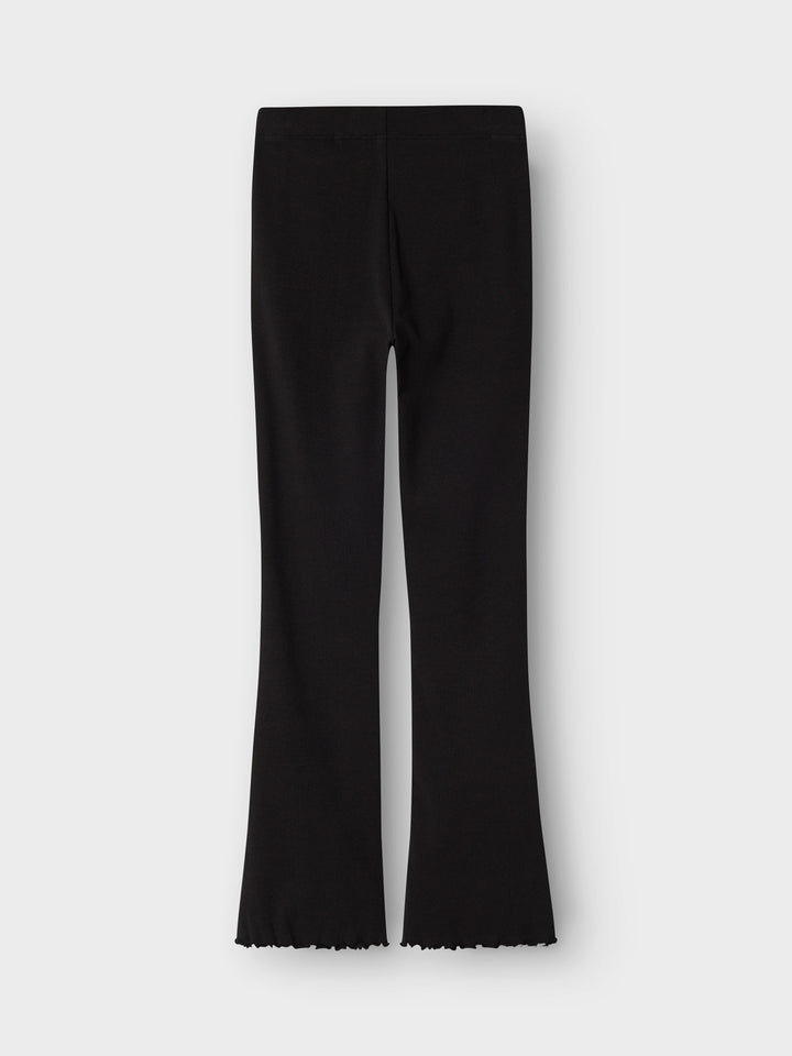 Chocolate Plum Nakal bootcut leggings för barn flicka från Name it, bakifrån