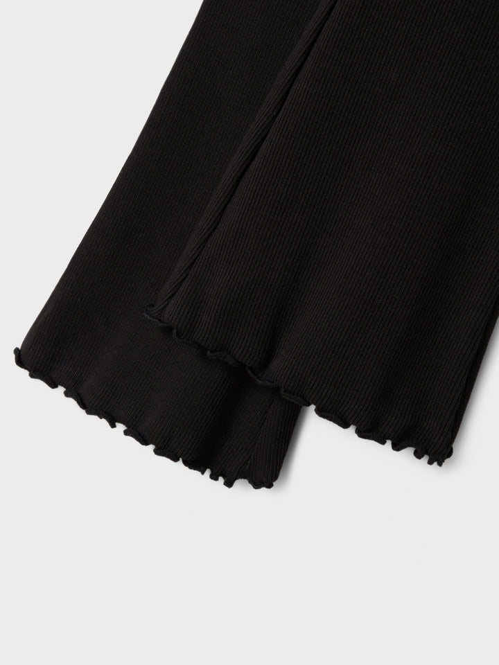 Chocolate Plum Nakal bootcut leggings för barn flicka från Name it, framifrån