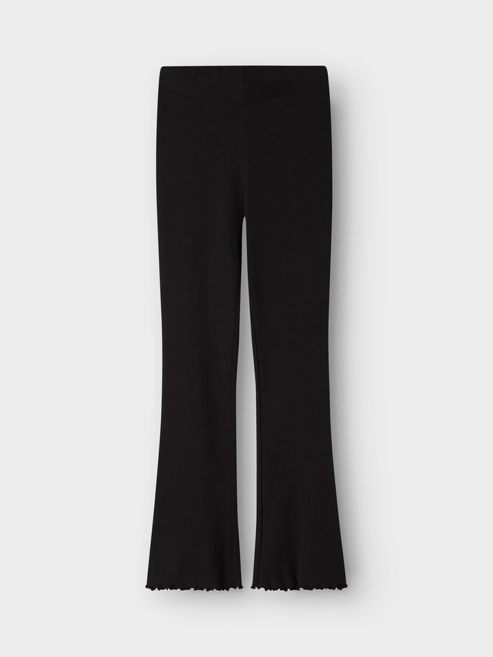 Chocolate Plum Nakal bootcut leggings för barn flicka från Name it, framifrån