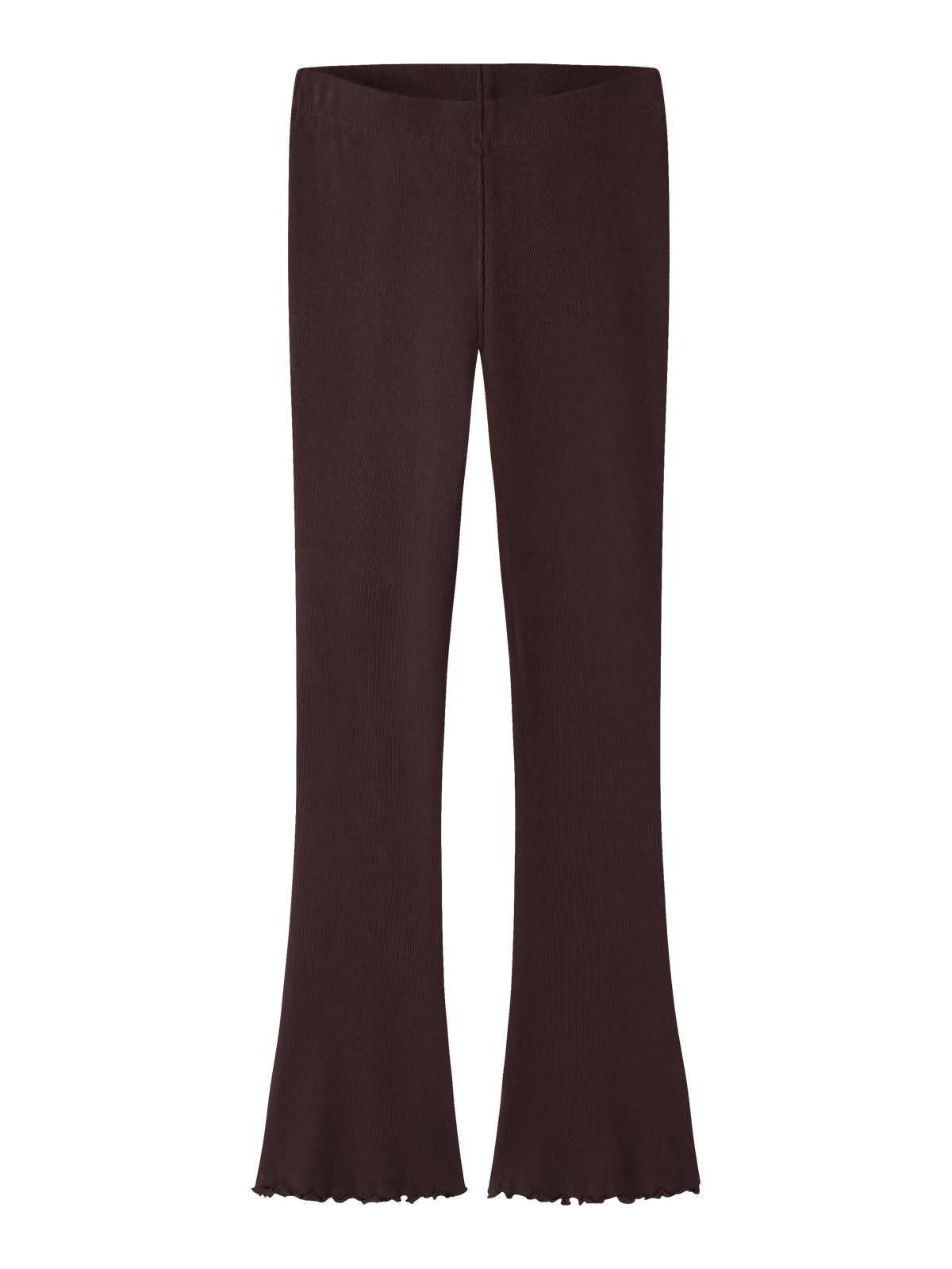Chocolate Plum Nakal bootcut leggings för barn flicka från Name it, framifrån