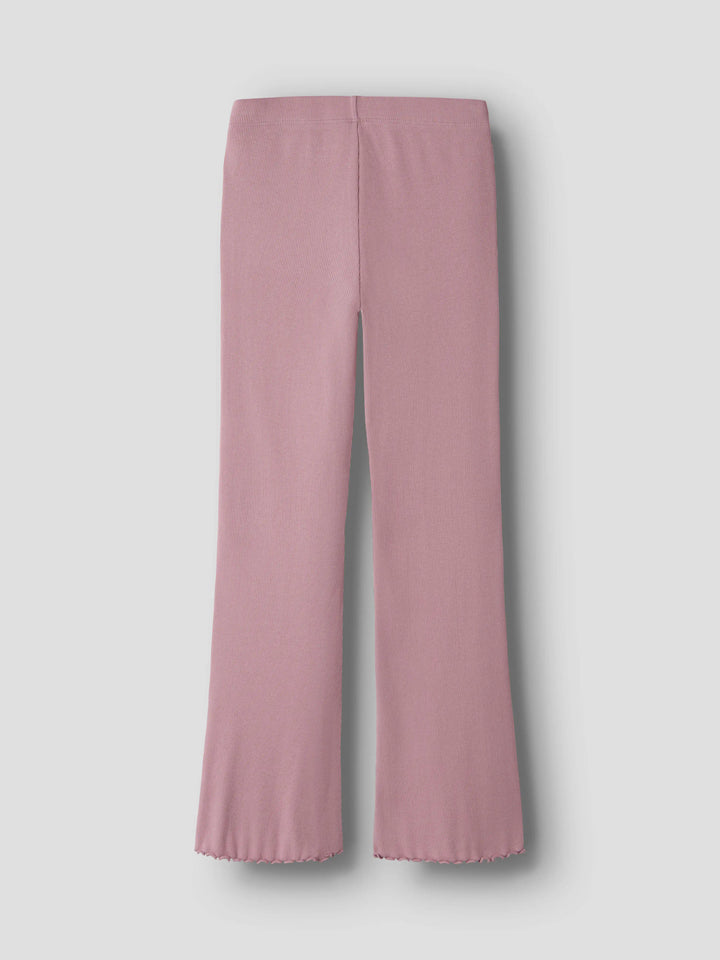 Name It Vemia ribbad utsvängd byxa för flicka kids i Lilas  – 13248314
