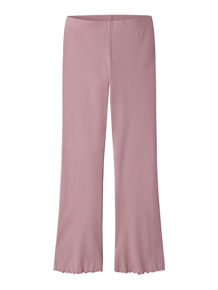 Name It Vemia ribbad utsvängd byxa för flicka kids i Lilas  – 13248314

