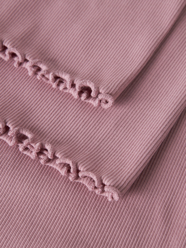 Name It Vemia ribbad utsvängd byxa för flicka kids i Lilas  – 13248314
