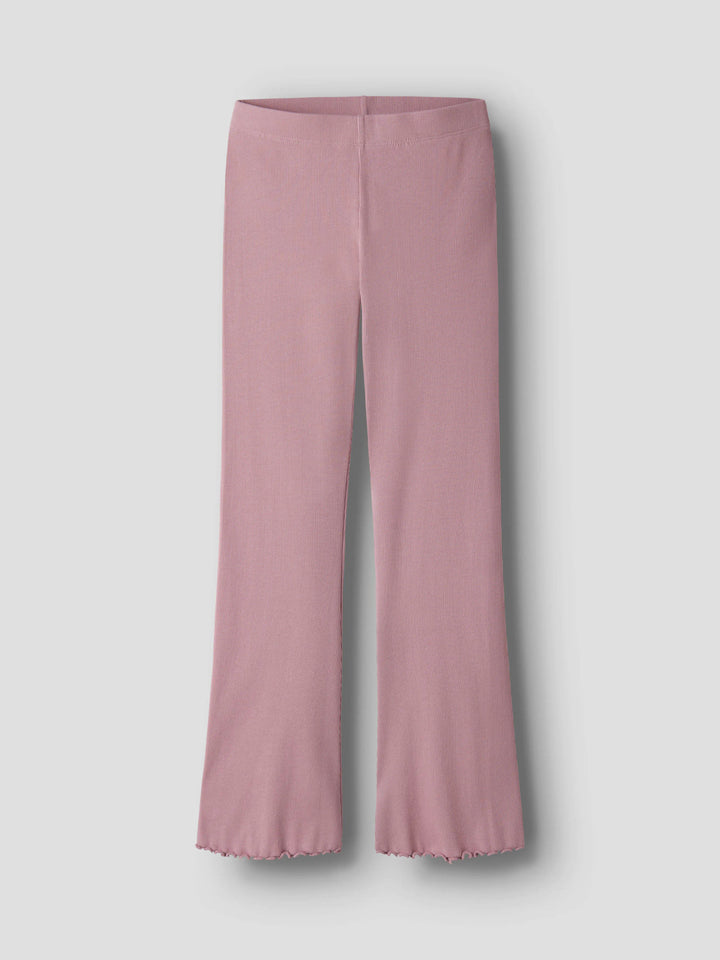 Name It Vemia ribbad utsvängd byxa för flicka kids i Lilas  – 13248314
