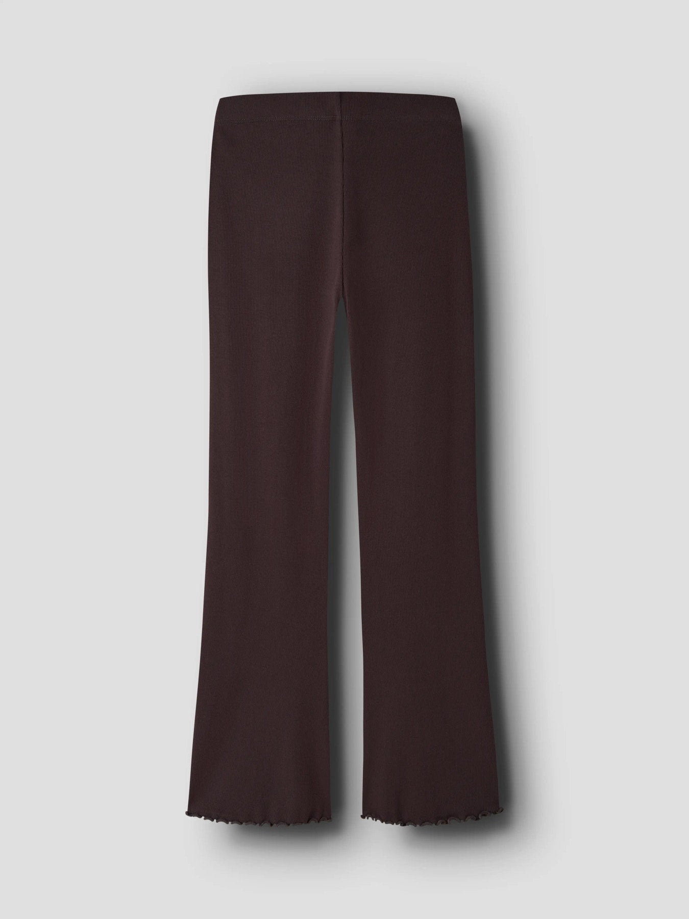 Name It Vemia ribbad utsvängd byxa för flicka kids i Chocolate Plum  – 13248314
