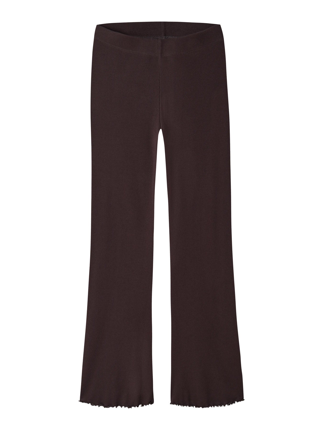 Name It Vemia ribbad utsvängd byxa för flicka kids i Chocolate Plum  – 13248314
