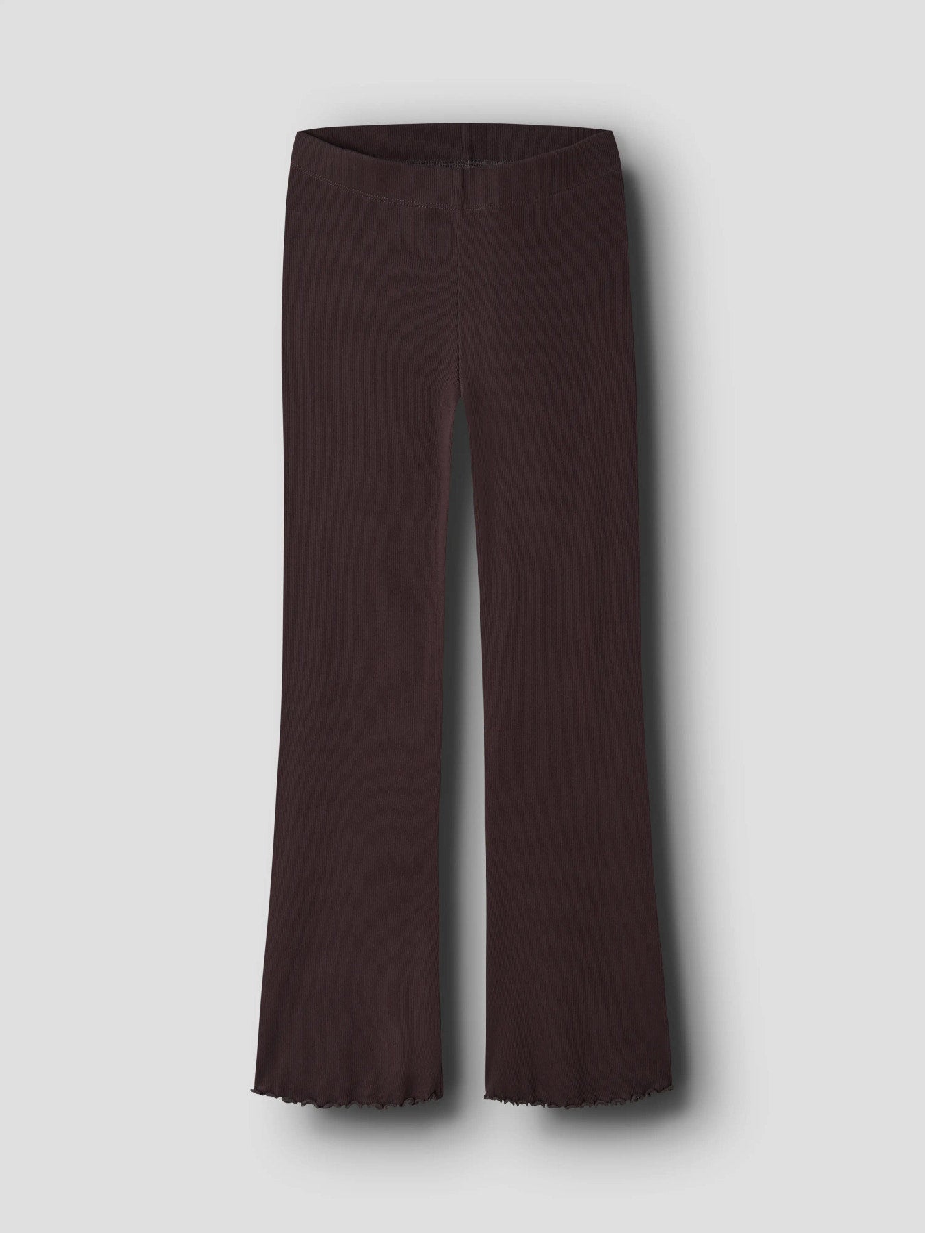 Name It Vemia ribbad utsvängd byxa för flicka kids i Chocolate Plum  – 13248314
