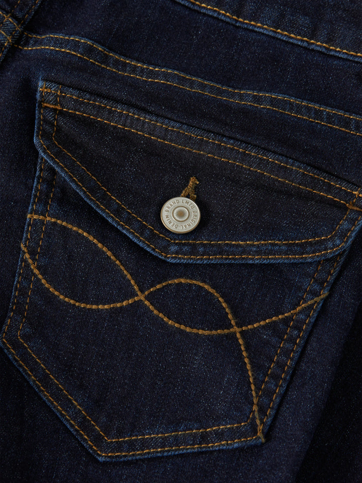 LMTD Libling mörkblå low waist flared jeans för flicka ungdom med utsvängda ben – 13249634