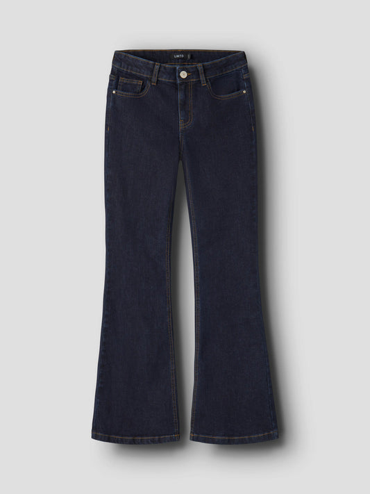 LMTD Libling mörkblå low waist flared jeans för flicka ungdom med utsvängda ben – 13249634