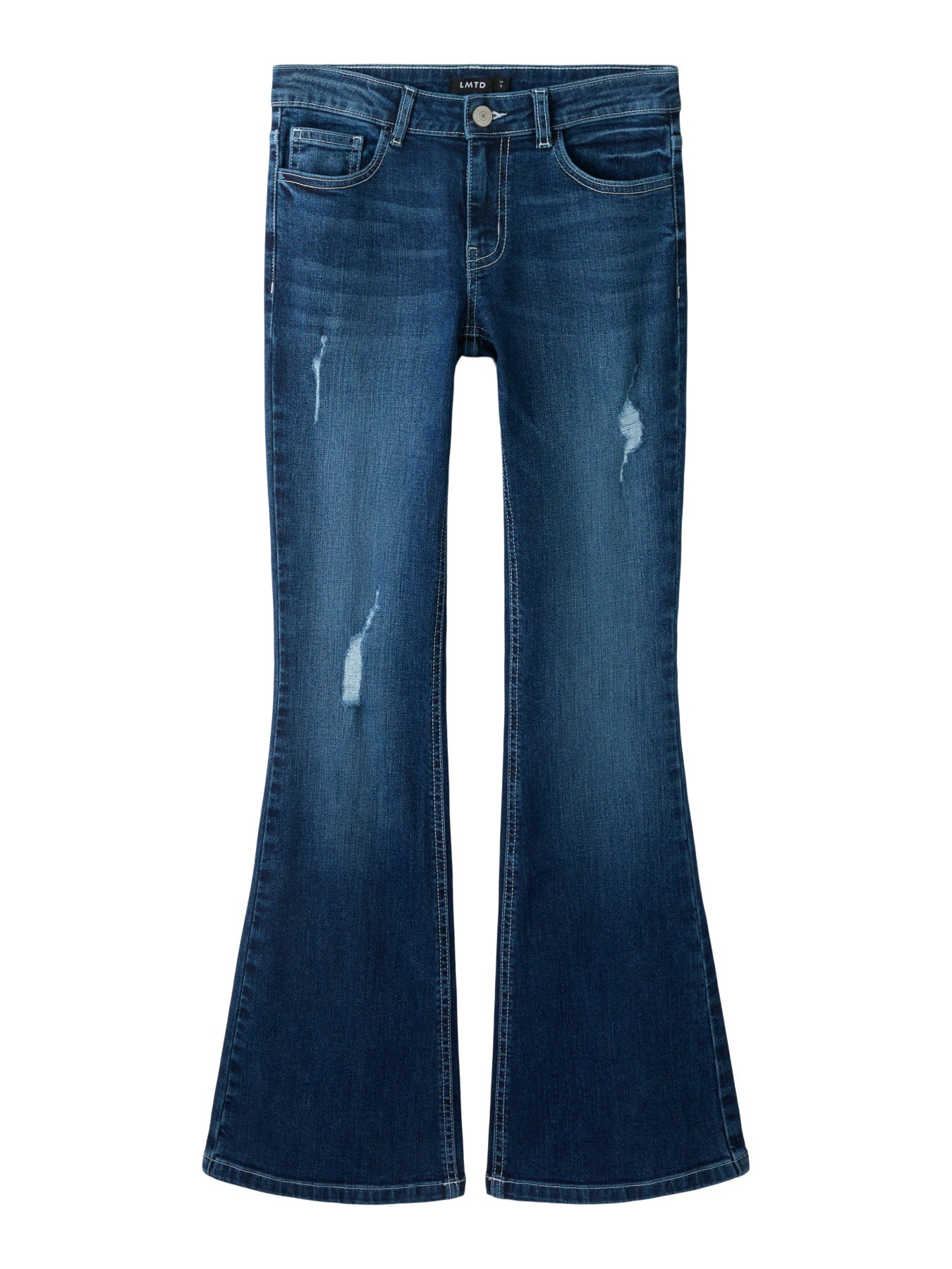 LMTD Libling LW Flared Jeans Dark Blue Denim Till Ungdom Flicka