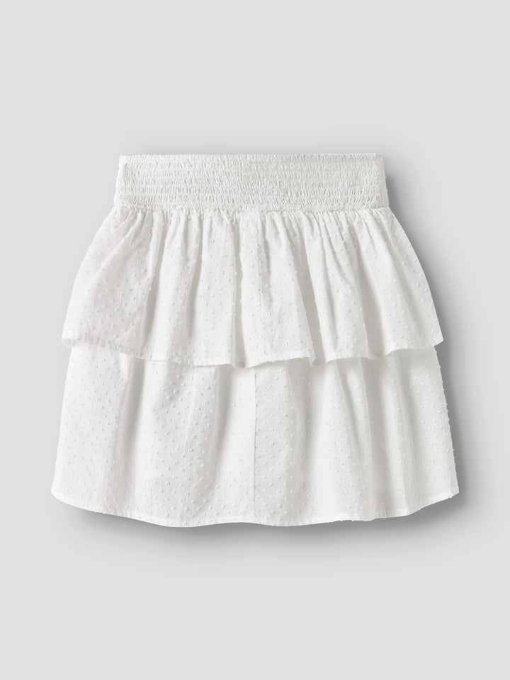 Kort vit volang kjol till flicka. Barn och ungdoms kjol, vit med struktur och volanger. Skolavslutnings kjol till tjej från Name it.
NKFJUSA SKIRT PB
13251456
