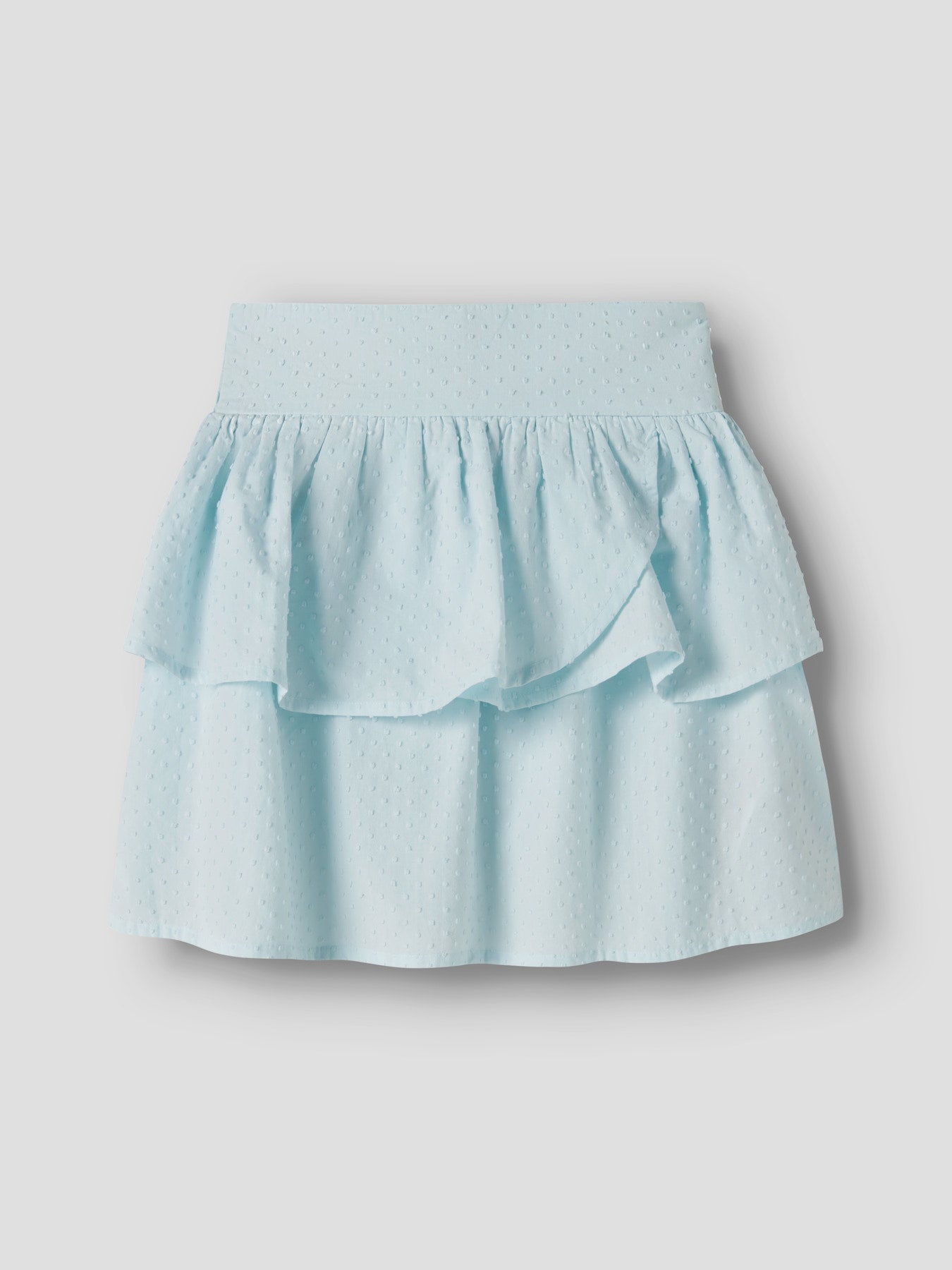 Kort ljus blå volang kjol till flicka. Barn och ungdoms kjol, blå med struktur och volanger. Skolavslutnings kjol till tjej från Name it.
NKFJUSA SKIRT PB
13251456