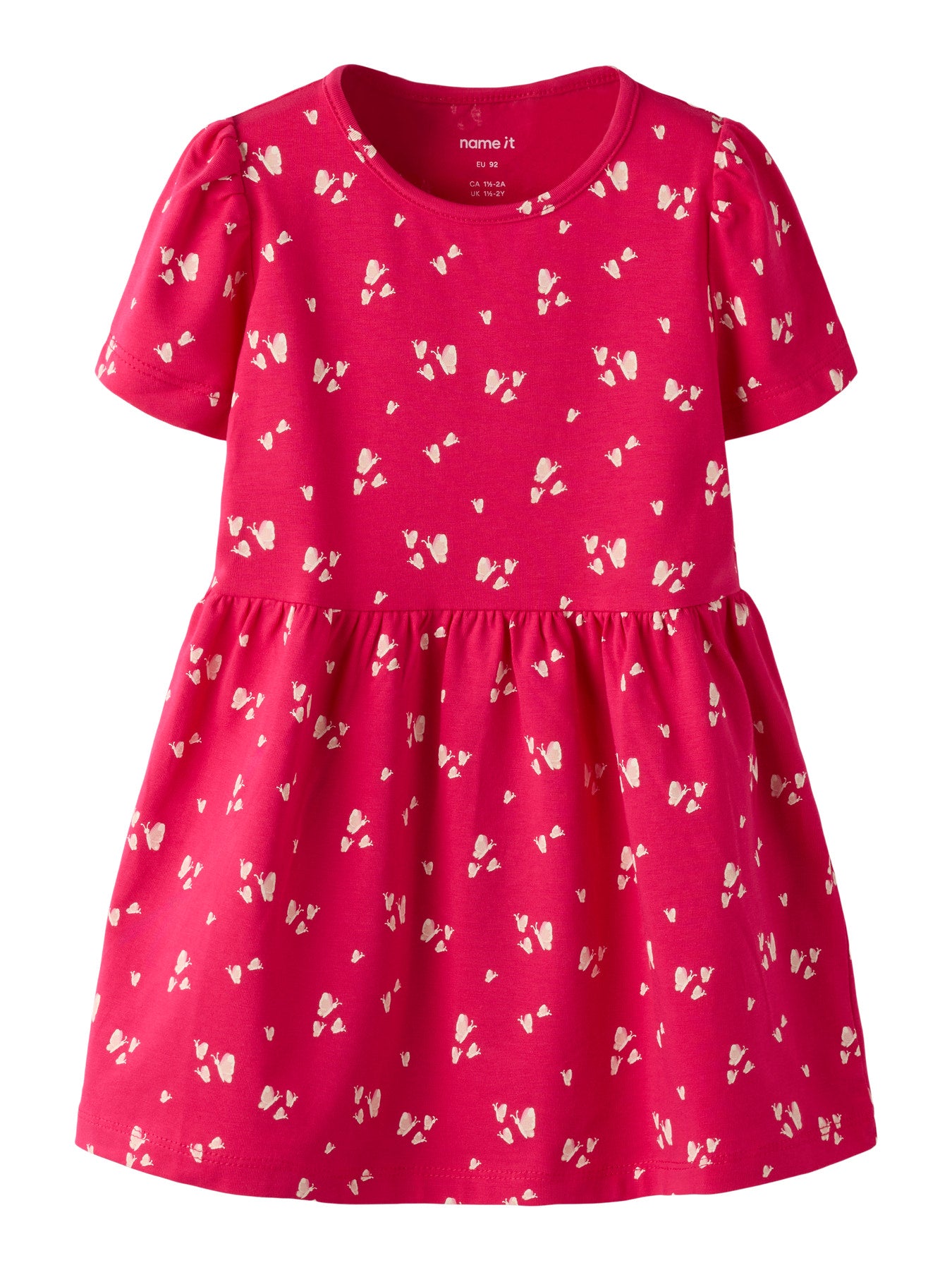 Röd kortärmad fjärils klänning till flicka. Söt sommar klänning med fjärilar, ekologiska barnkläder från Name it.
NMFFILLA SS DRESS BOX PB
13251499